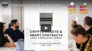 Crypto assets & smart contracts: a legal & regulatory update
