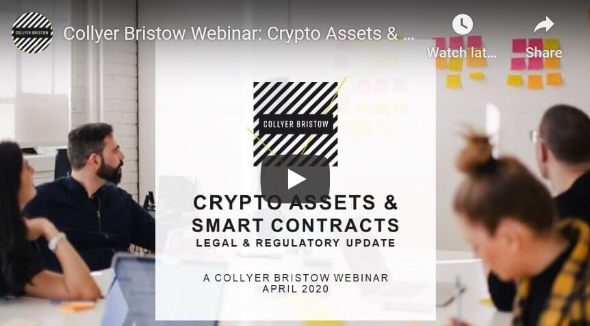 Crypto assets & smart contracts: a legal & regulatory update