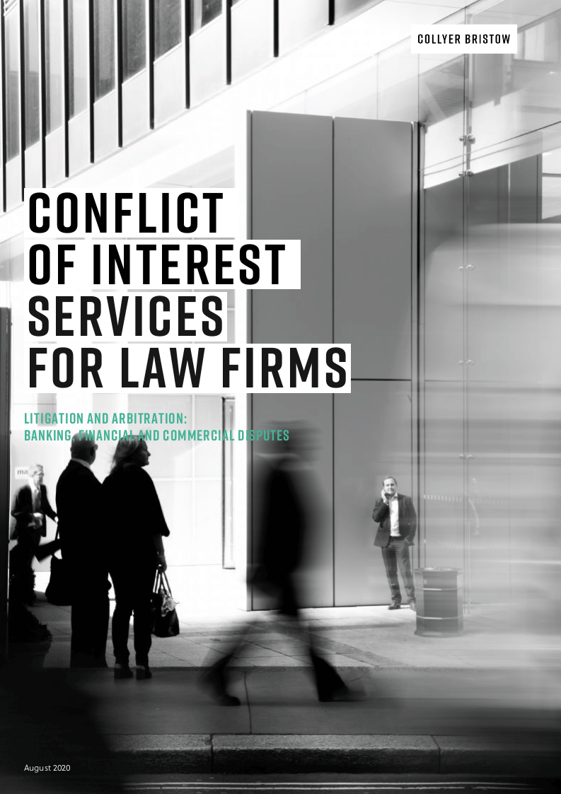 CONFLICT OF INTEREST SERVICES FOR LAW FIRMS