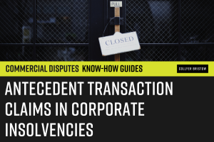 Antecedent transaction claims in insolvencies visual for guide