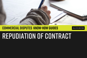 Repudiation of contract