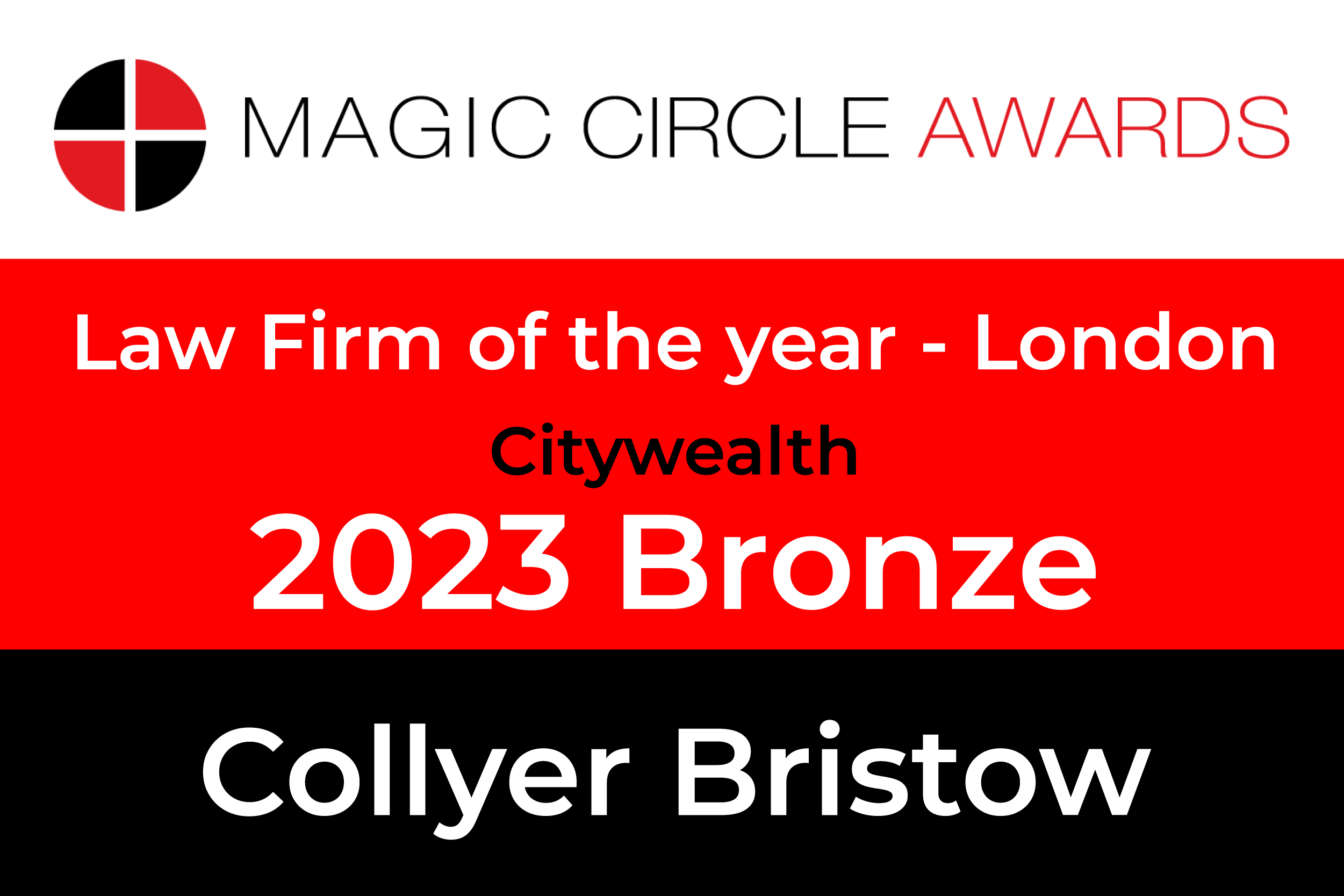 Collyer Bristow wins ‘Law Firm of the Year’ at CityWealth Magic Circle Awards