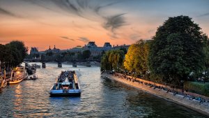boat on the river Seine
